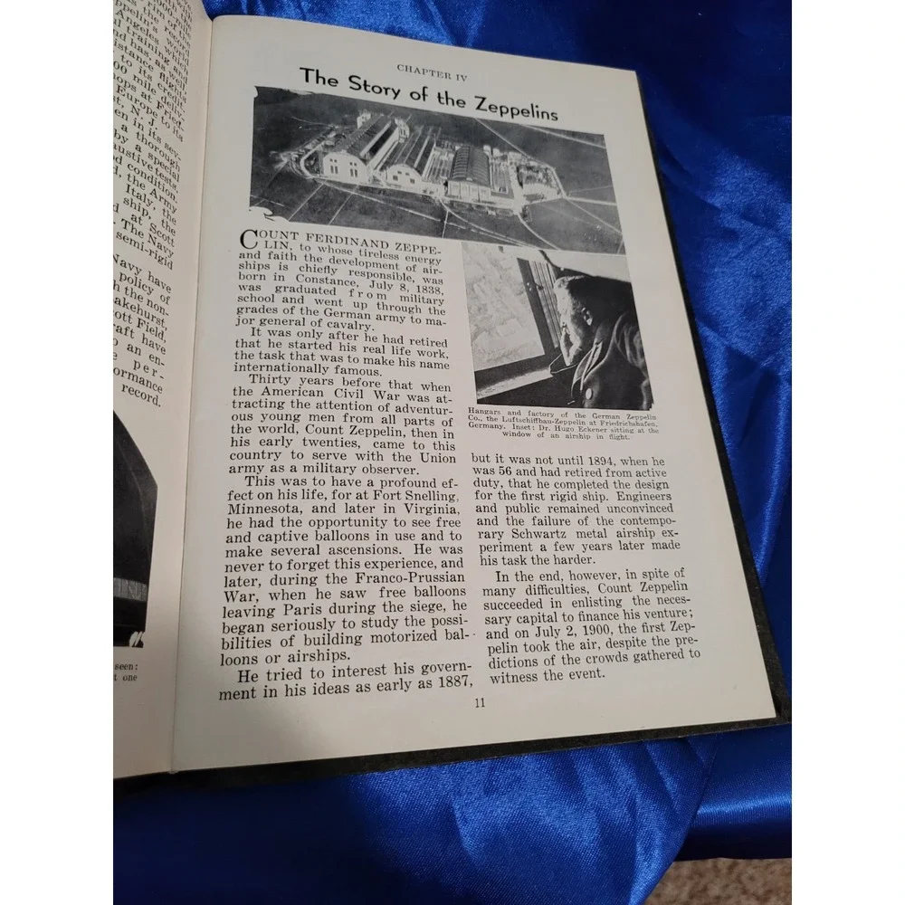 The Story of the Airship by Hugh Allen 1931, 7th Edition Vintage